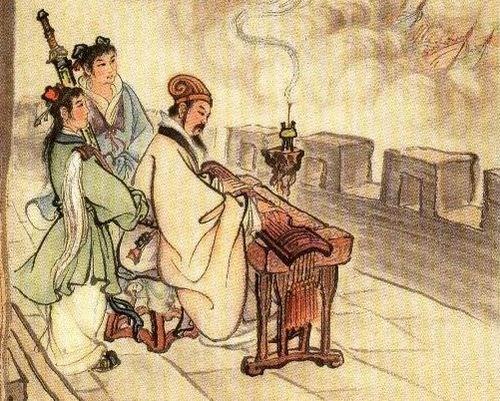 诸葛亮弹琴视频,穿越时空的琴音传奇